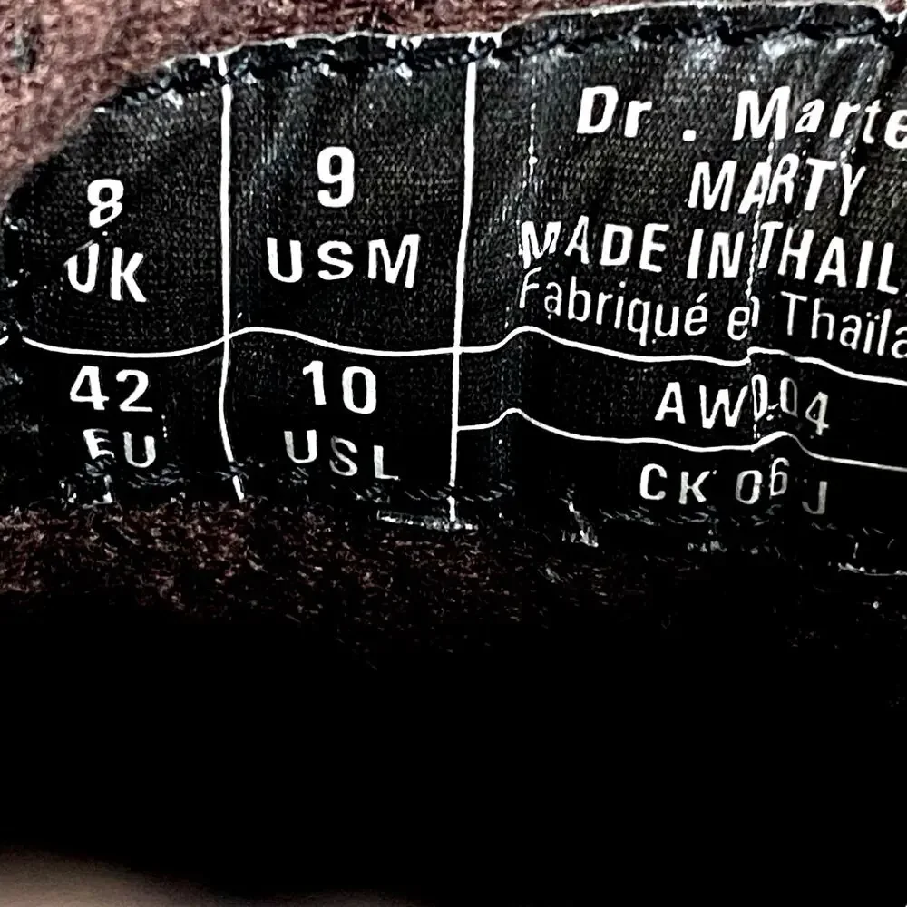 Dr. Martens Unisex Marty Brown leather Chukka Boot Size M 9 W 10